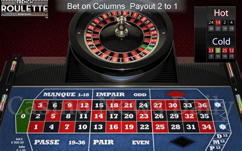 french roulette payout